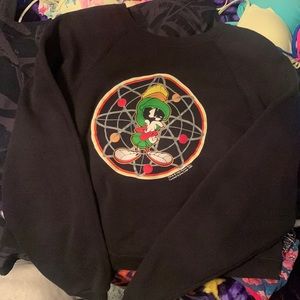 VINTAGE 1996 WARNER BROS SWEATER MARVIN THE MARTIAN (RARE) womens SMALL